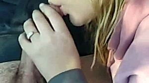 i pick up cute teen for car blowjob and swallow