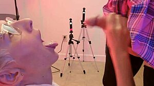 i pissed all over her cute blonde face after blowjob