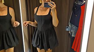 Transparent See-Through Try On Haul Mall Public Flashing