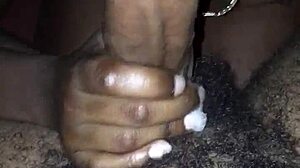 young black teen gags on sloppy deepthroat spitfest