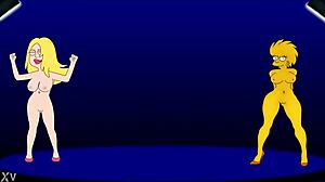 Lisa simpson tina belcher amy wong rule 34 dancing fun