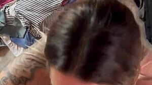 le chupo la pija a mi amigo en el trabajo hasta que me llena la cara de leche bbw natural tits