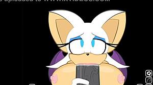 Rouge Interrupts Shadow For Massive Cock Sucking Scene