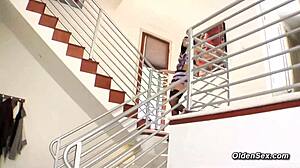 Hot Milf Takes Monster Cock Pounding and Deep Oral