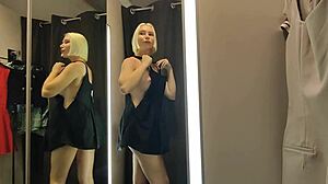 Transparent See-Through Try On Haul Mall Public Flashing