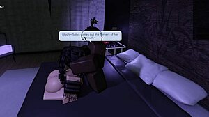 Roblox goth slut 😈 wrecked by BBC bull... turned total blacked whore now! 🍆💦