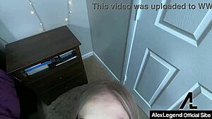 kaiia eve's big clit pussy gapes for alex legend's thick cum mouthful