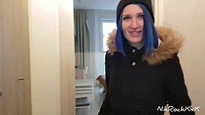 russian pickup babe seduced street fucked rough hotel quickie