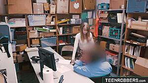dolly leigh caught shoplifting? police pounds horny teen hard!