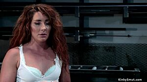 omg big ass slave whipped hard n bound for rough bdsm choking...