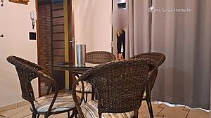 Bruna Silva Hotwife Dresses Up for Black Bull Cuckold Fuck