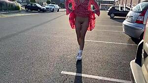 Hot Latina Flashes Tits and Wet Pussy While Masturbating on Crowded Public Bus