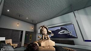 snowbunny ditches bbc for thick bwc pounding her big tits doggystyle