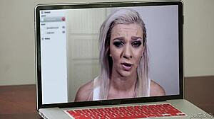 i spied bf cheating deepthroat blowjob facial with ashley adams webcam