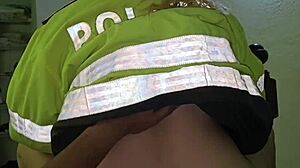 Blonde Cop Sits Deep On Thick Cock In Office Heat