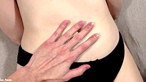 pov watch me rub your cum all over my hot natural tits