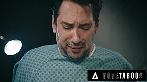 Hey nurse, wanna suck these three tits while patient drills your throat?