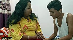 petite indian bhabhi bent over for devar's rough anal doggystyle pounding