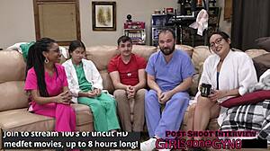 Nurse Aria Nicole Dominates Humiliated Patient Channy Crossfire in Latex Fetish Play