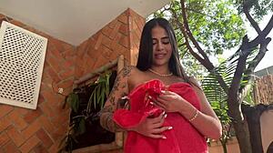 muscular latina pornstar deepthroats rides rough big cock pov