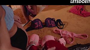 Taylor Sands and Kandy Kors' Intense Lesbian Orgasms from Passionate Girl-on-Girl Action