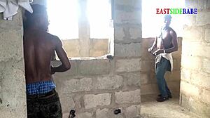 caught wife riding monster bbc bent over creampie in uncompleted building