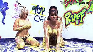 Valery Summer and Kerry Louise Milfs Tongue Pussy in Sapphic Threesome Party!