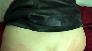 Naughty slut spanks her big ass while fingering to wild orgasm