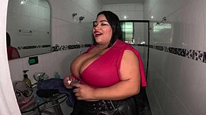 Giant BBW Brazilian Fuck Doll Pranks Mansion Wet Tits Party