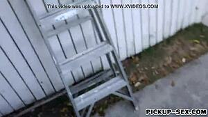 Sexy Czech Kelsi Monroe Nailed Hard Outdoors for Cash