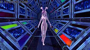 megurine luka nude mod rocks alien bunny costume big tits ass