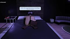 Roblox goth slut 😈 wrecked by BBC bull... turned total blacked whore now! 🍆💦