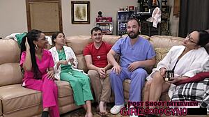 Nurse Aria Nicole Dominates Humiliated Patient Channy Crossfire in Latex Fetish Play