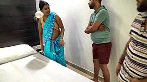 indian friends lure cute beautiful maid into hardcore desi threesome fuck fest