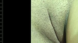 Jade flashes her juicy shaved Brazilian pussy up close