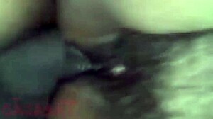 Whore's fat ass ripped open and dripping cum after rough pounding