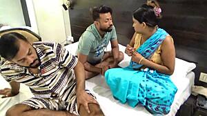 indian friends lure cute beautiful maid into hardcore desi threesome fuck fest