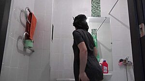 juicy ass amateur pisses golden shower in panties