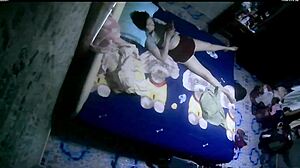 beautiful woman teases her body backstage before masturbating intimately