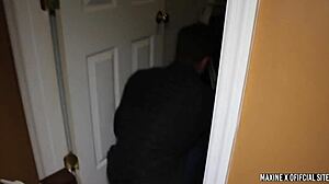 Lucky Ricky Rivers bound and gets dick fucked hard by wild babe