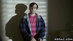 Stepmom Squirts Wildly on Stepson's Cock Christmas Eve