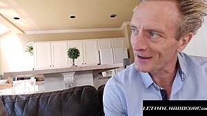 alexa chains' pussy pounded through sheer nylons