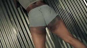 Ebony Twerker Rips Clothes for Ultimate Ass Shaking Booty Dance