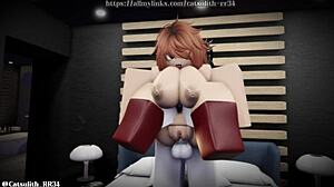 Cash offer tempts her nude. She picks blowjob tits fuck session instead.