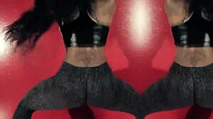 Ebony Twerker Rips Clothes for Ultimate Ass Shaking Booty Dance