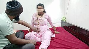 Pregnant Indian Stepsister Fucks Stepbrother Missionary on Bed