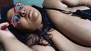 Stepsister Gulps Brother's Massive Cumshot After Party Fuck