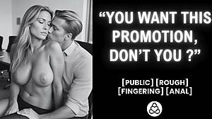 boss fucks hot employee in office for promotion... real amateur creampie action