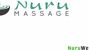 busty blonde river lynn's wet nuru massage ends in handjob orgasm