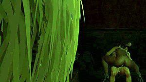 ebony milf deepthroats monster black cock at triangle club